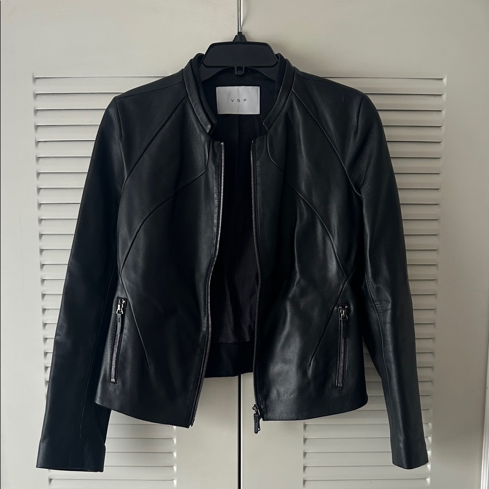 VSP Leather Jacket Size: UK 10